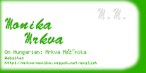 monika mrkva business card